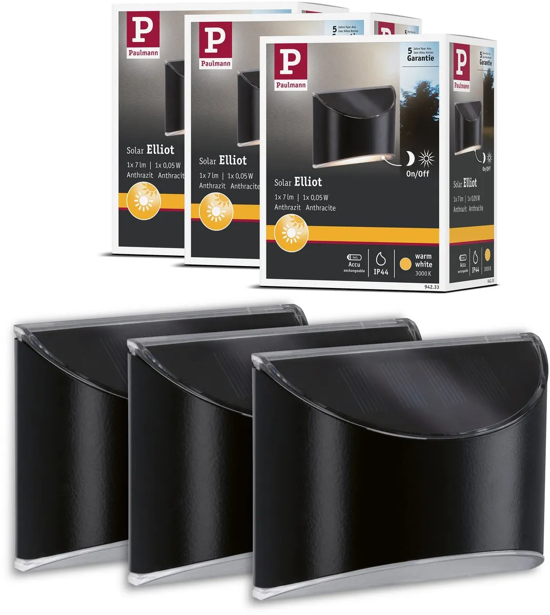 Paulmann Solar LED Padverlichting Elliot Antraciet