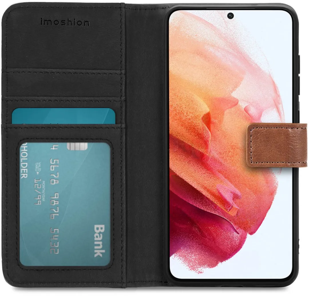 Imoshion Hoesje Samsung Galaxy S21 FE - 3 Pasjes - Bruin