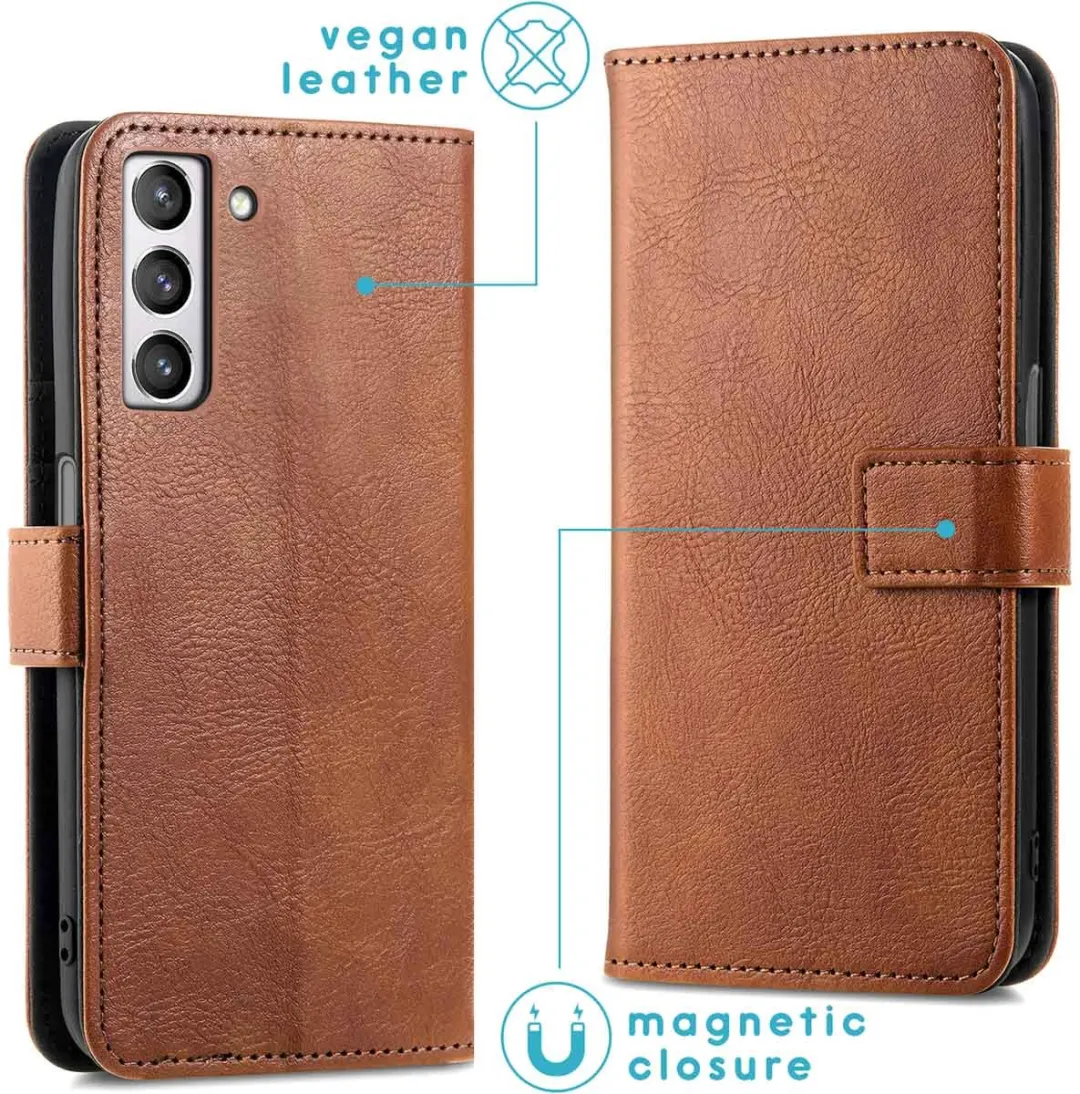 Imoshion Hoesje Samsung Galaxy S21 FE - 3 Pasjes - Bruin