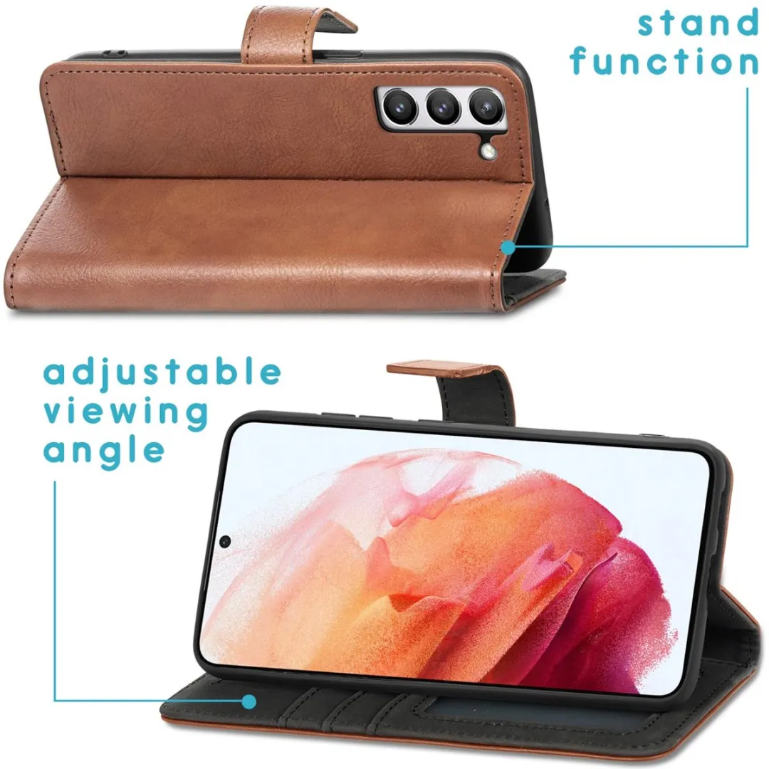 Imoshion Hoesje Samsung Galaxy S21 FE - 3 Pasjes - Bruin