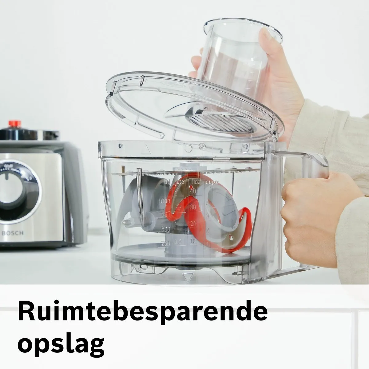 Bosch MCM3501M MultiTalent 3 Keukenmachine 800W - Zwart/RVS - afbeelding 6 van 6