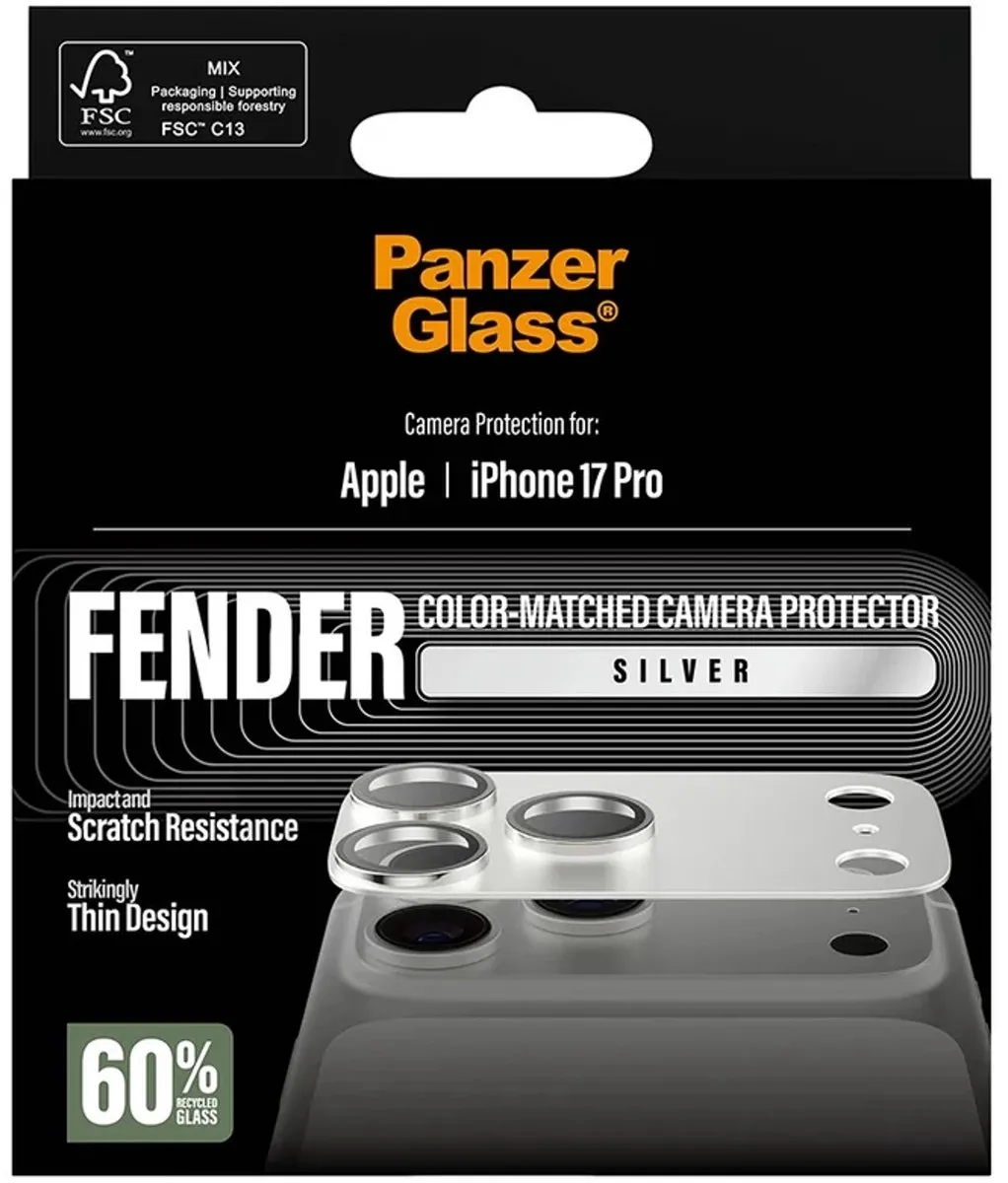 PanzerGlass FENDER PG59749 iPhone 17 Pro Camera Protector - Zilver
