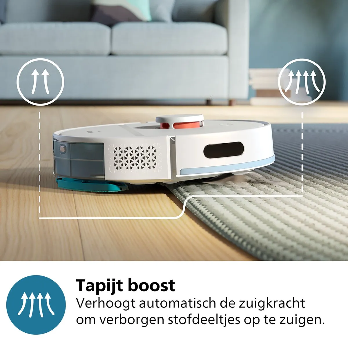Philips HomeRun 2000 XU2000/20 Robotstofzuiger - Dweilfunctie Wit
