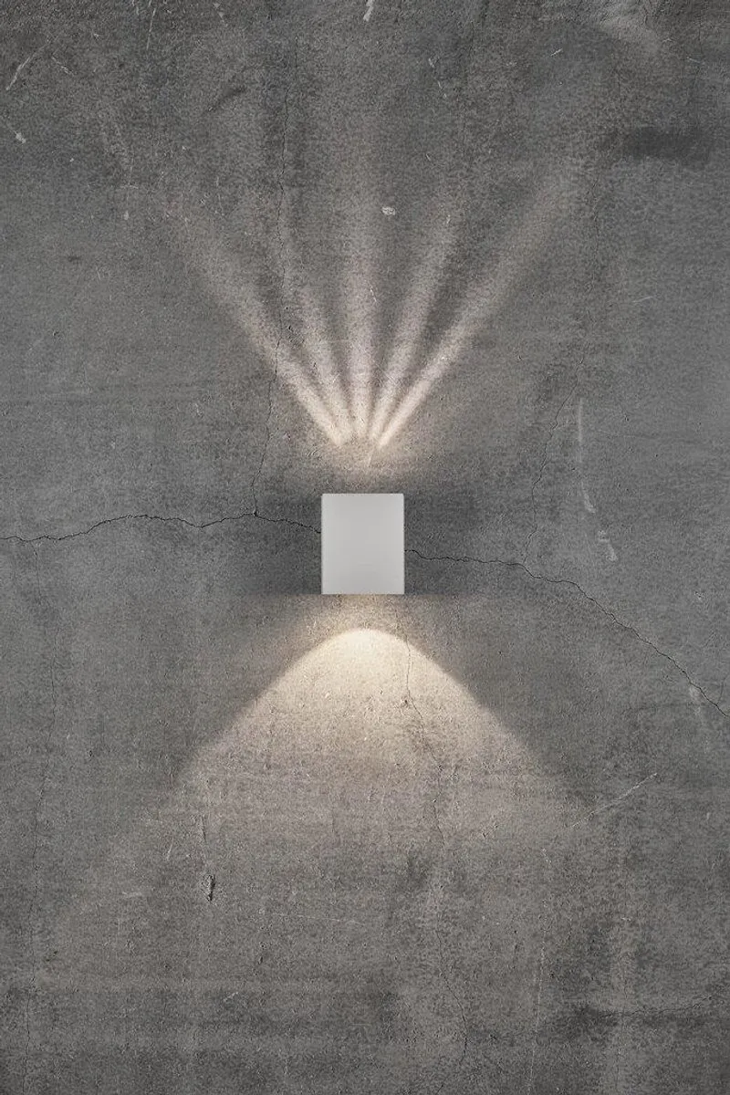 Nordlux Canto Kubi 2 LED Wandlamp Buiten - 2x6W - 2700K - Wit