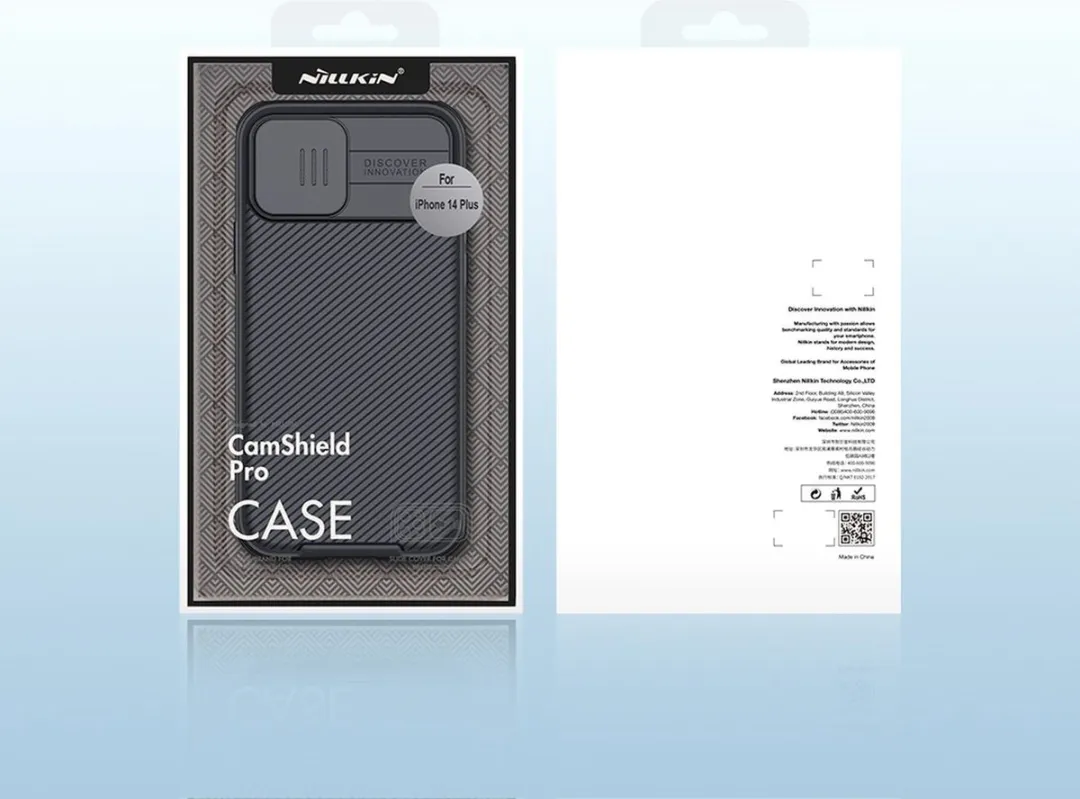 Nillkin CamShield iPhone 14 Plus Hoesje - Blauw - afbeelding 2 van 6