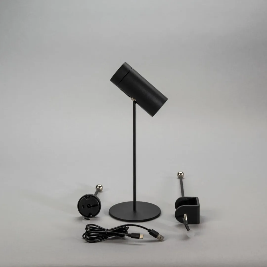 Konstsmide Tuin Tafellamp Multi - 27 LED 2200K/3000K - Zwart Aluminium