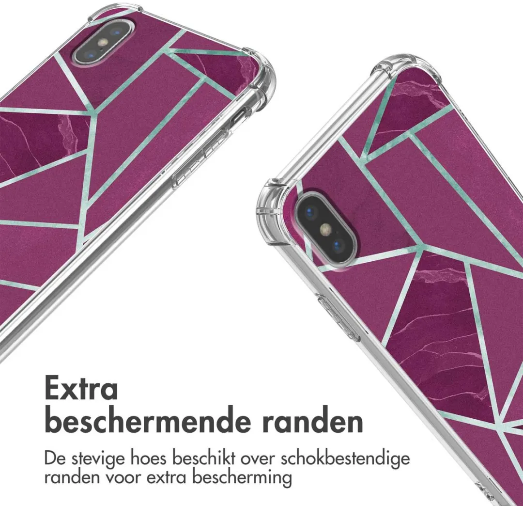 Imoshion Hoesje iPhone Xs Bordeaux Graphic