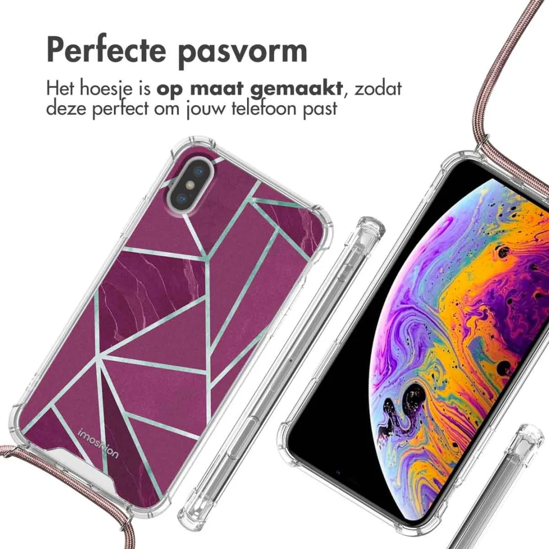 Imoshion Hoesje iPhone Xs Bordeaux Graphic