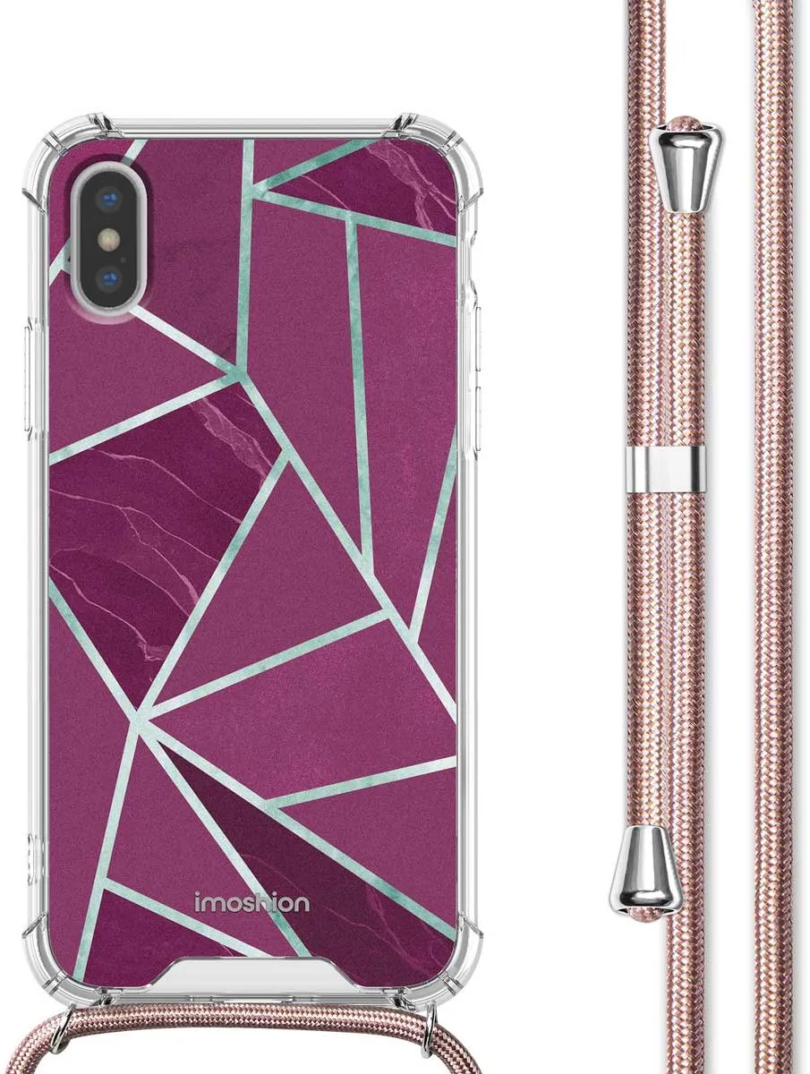 Imoshion Hoesje iPhone Xs Bordeaux Graphic