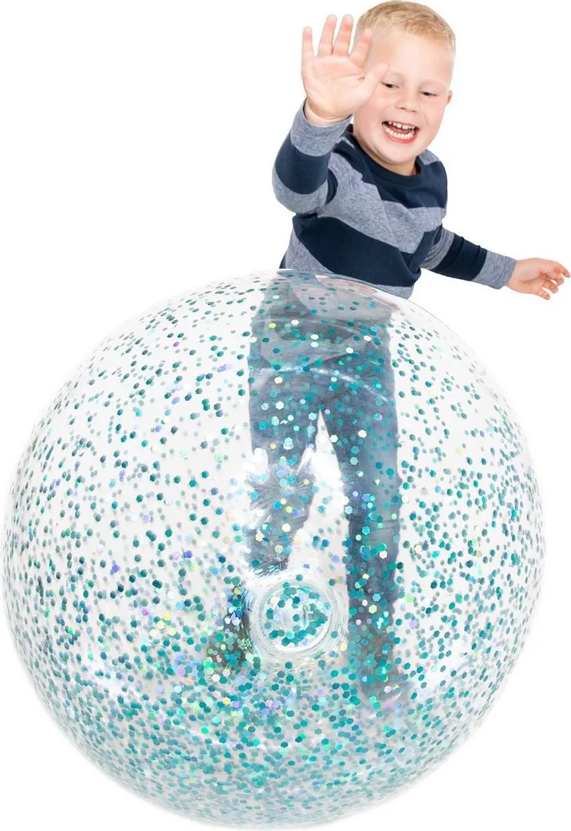 Johntoy Opblaasbare Glitterballon 85cm