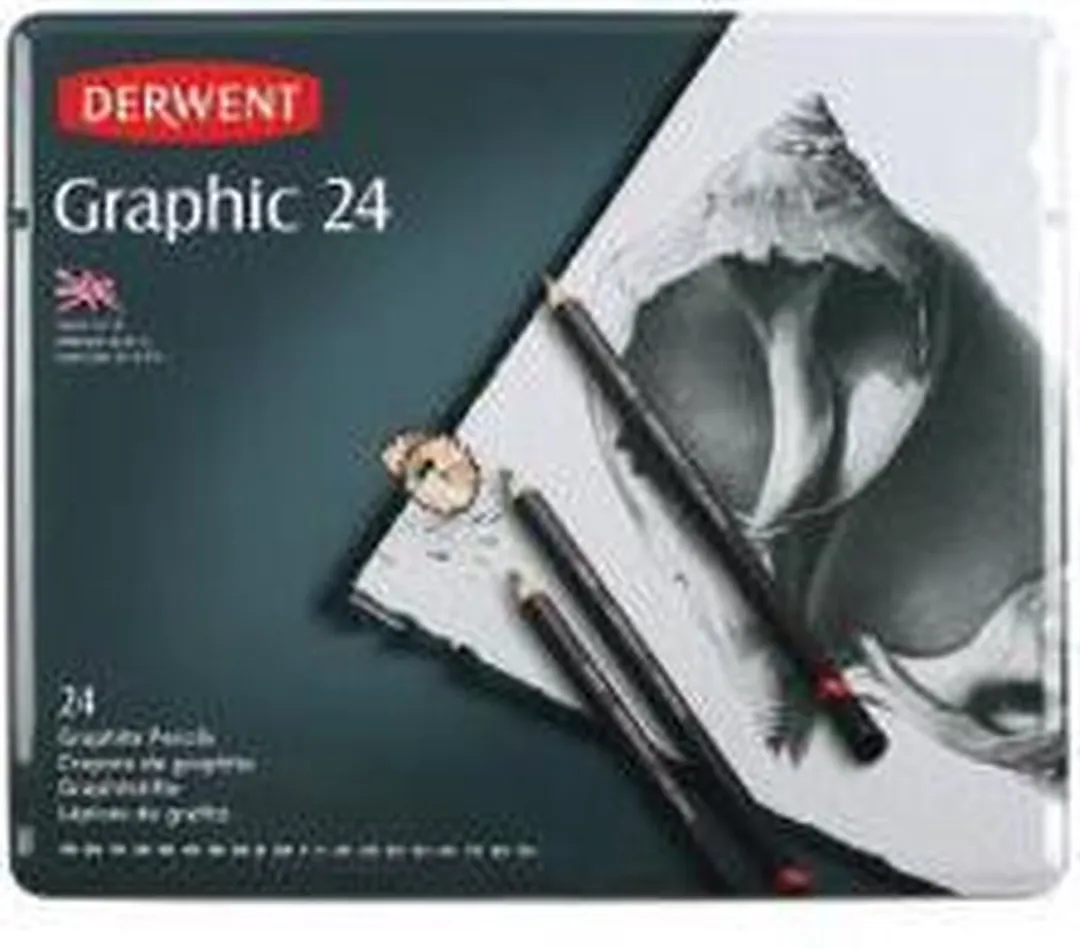Derwent Graphic Potloden Set 24 Stuks - Assorti