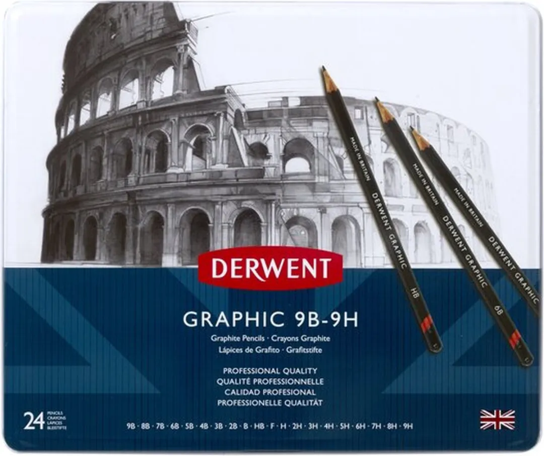 Derwent Graphic Potloden Set 24 Stuks