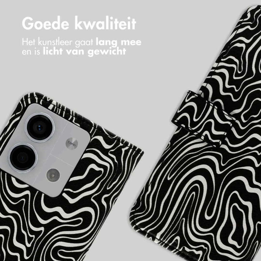 imoshion Hoesje Xiaomi Redmi Note 13 - Black And White - 3 Pasjes