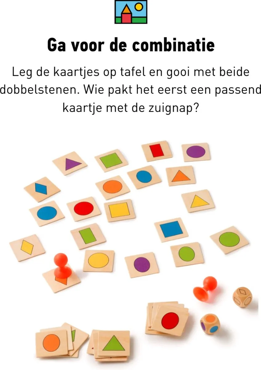 Toys for Life Vang de Vorm 100_523900 - Educatief Speelgoed - 36 Kaartjes