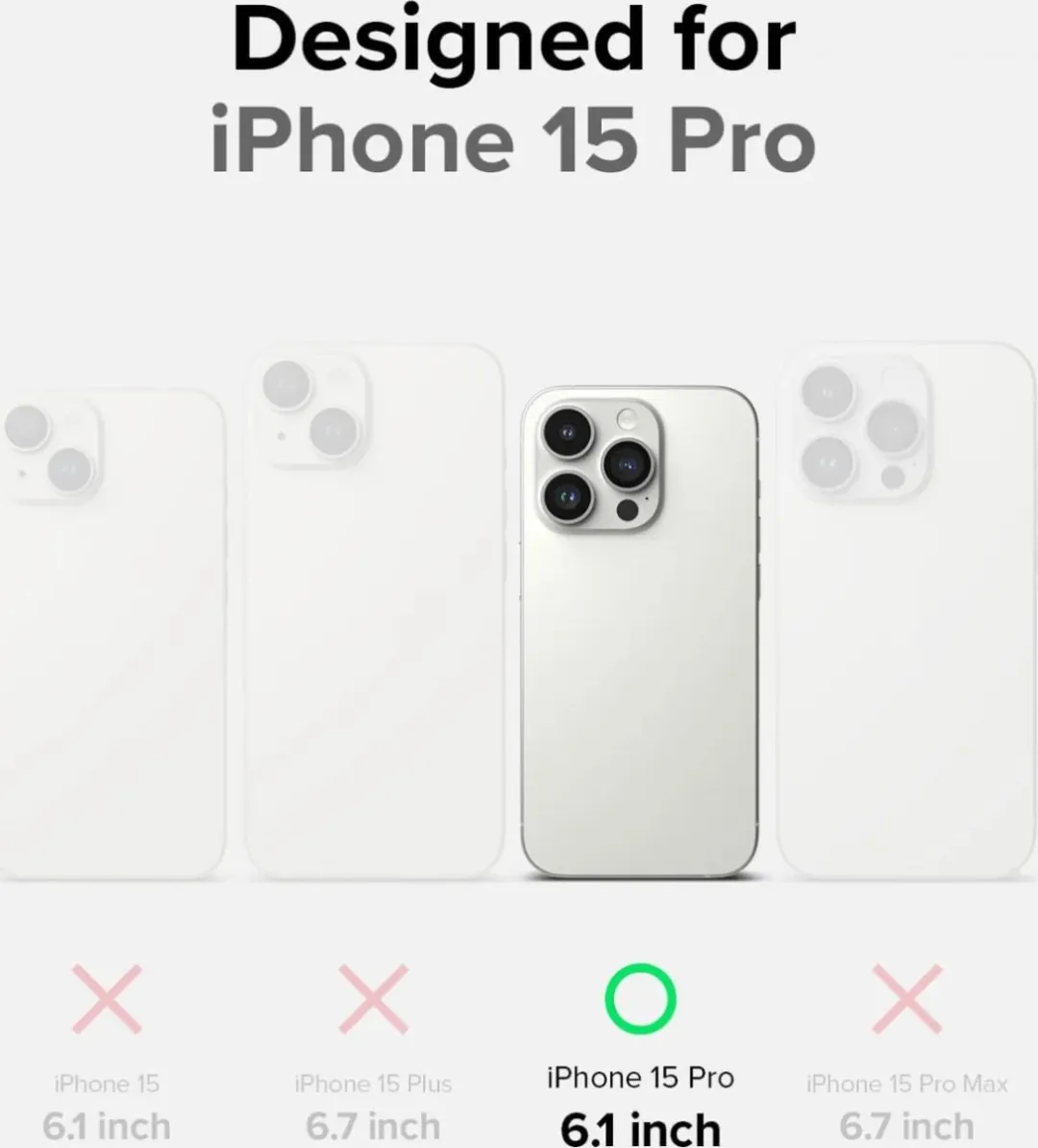 Ringke Onyx Hoesje iPhone 15 Pro - Groen - afbeelding 6 van 6