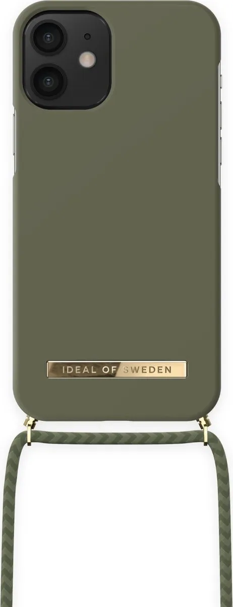 iDeal of Sweden iPhone 12 Mini Necklace Case Cool Khaki IDONCAW21-I2054-324
