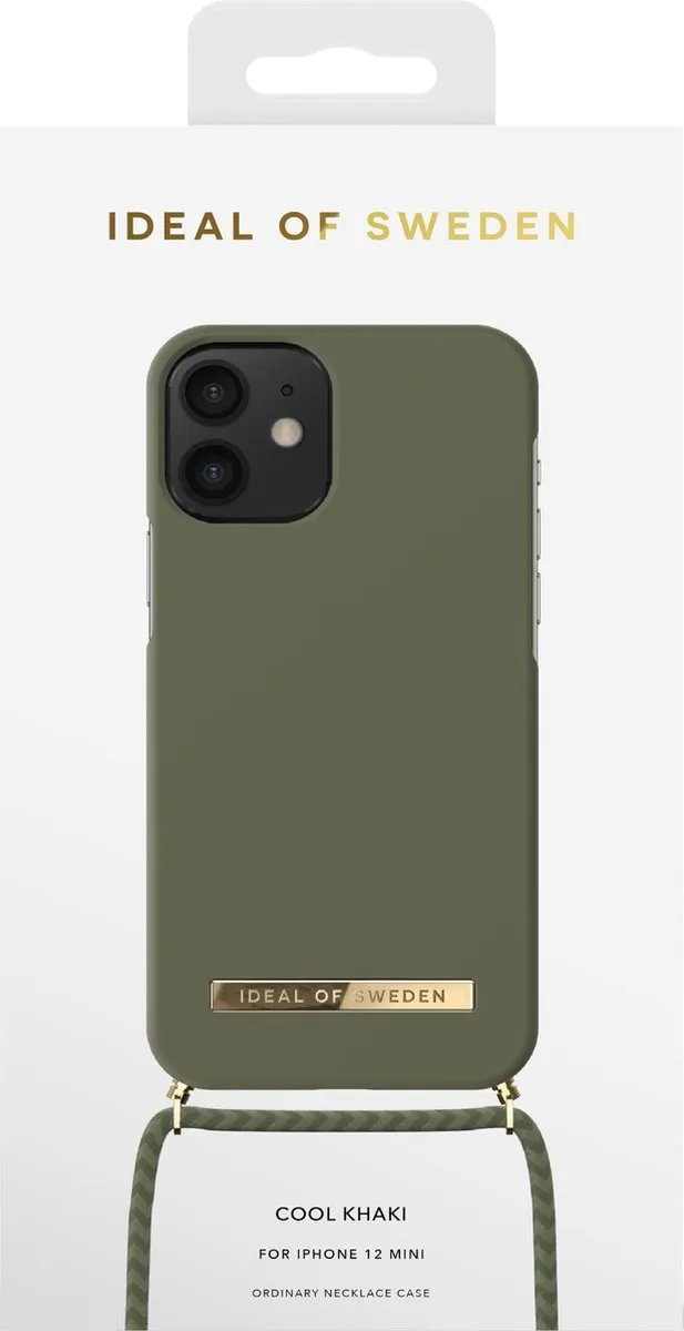 iDeal of Sweden iPhone 12 Mini Necklace Case Cool Khaki IDONCAW21-I2054-324 - afbeelding 3 van 4