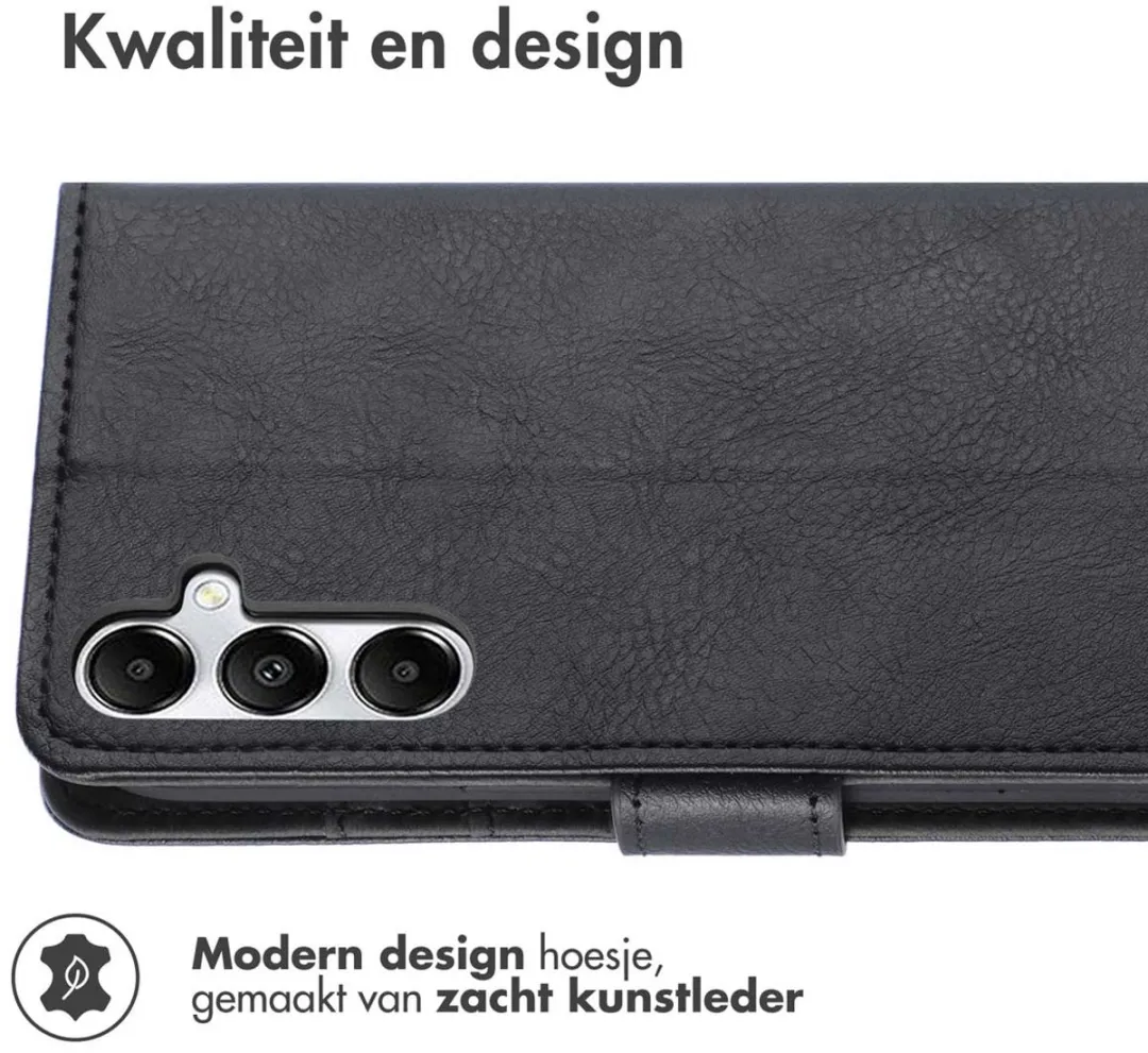 imosHion Hoesje Samsung Galaxy S25 Plus - 3 Pasjes - Zwart