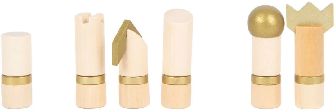 Small Foot Schaak & Backgammon Golden Edition - 2-6 Spelers