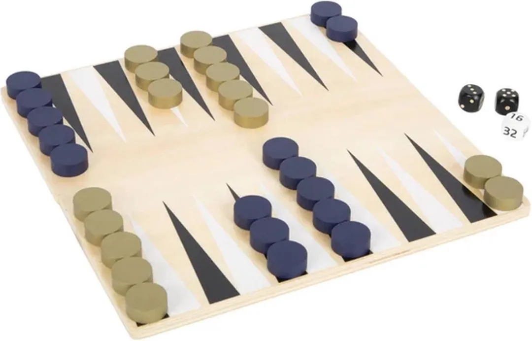 Small Foot Schaak & Backgammon Golden Edition - 2-6 Spelers - afbeelding 6 van 6