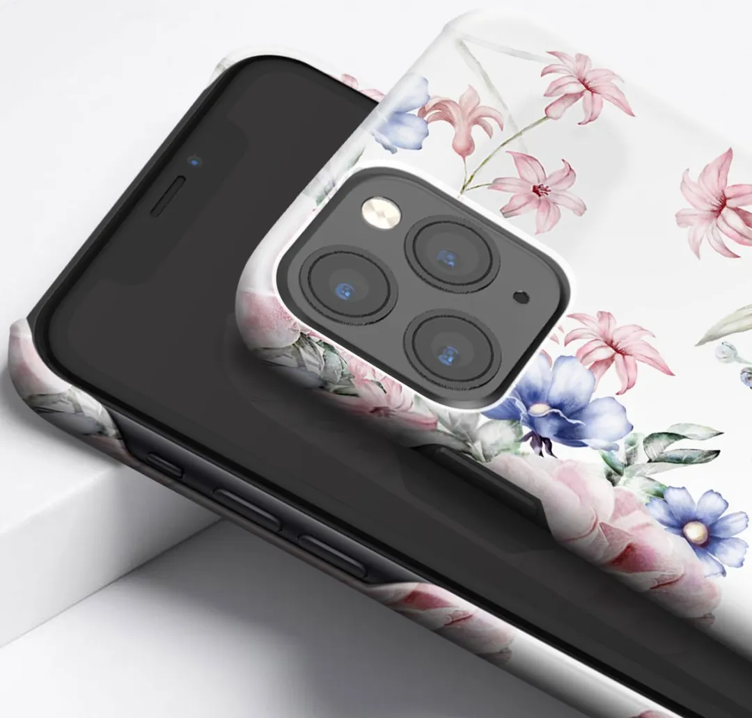 iDeal of Sweden iPhone 11 Pro Max Backcover Floral Romance - Wit/Blauw/Roz - afbeelding 4 van 6
