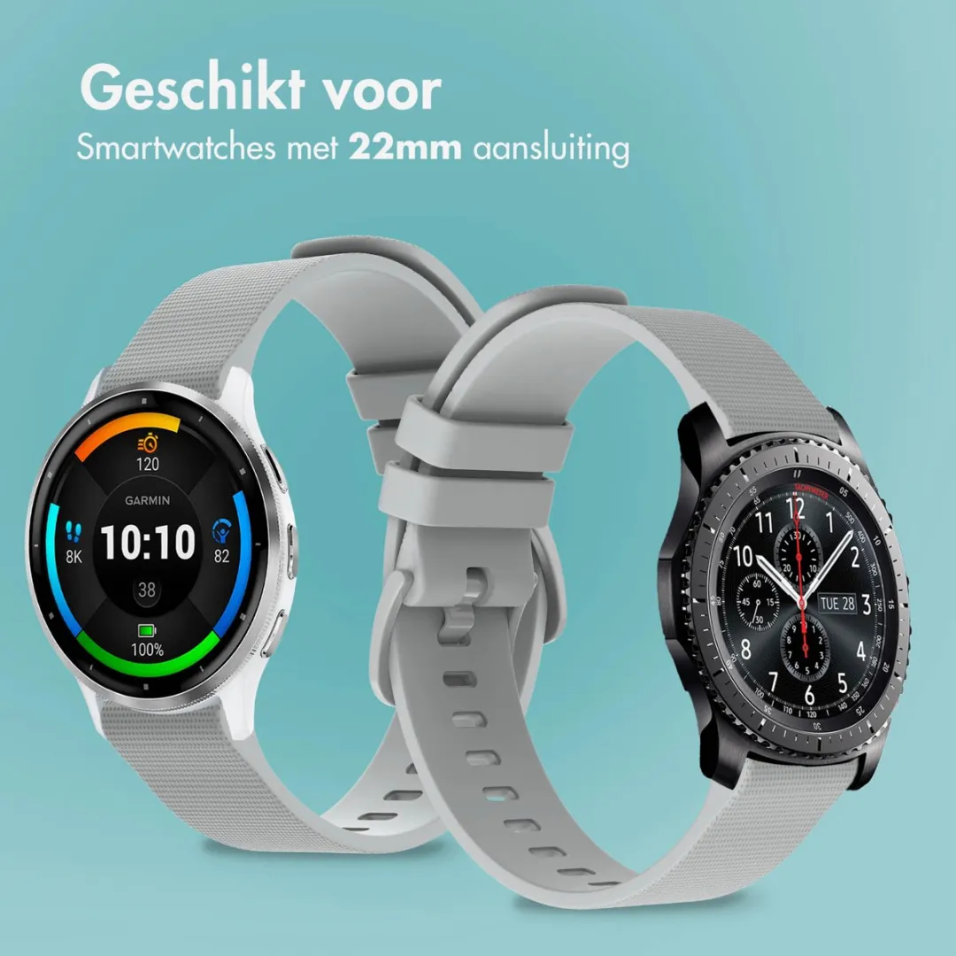 Imoshion Siliconen Sportbandje SH00076274 - 22mm - Grijs