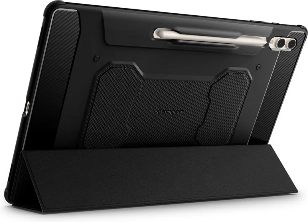Spigen Rugged Armor Pro ACS06538 Tablethoes - Samsung Galaxy Tab S9 Ultra - Zwart