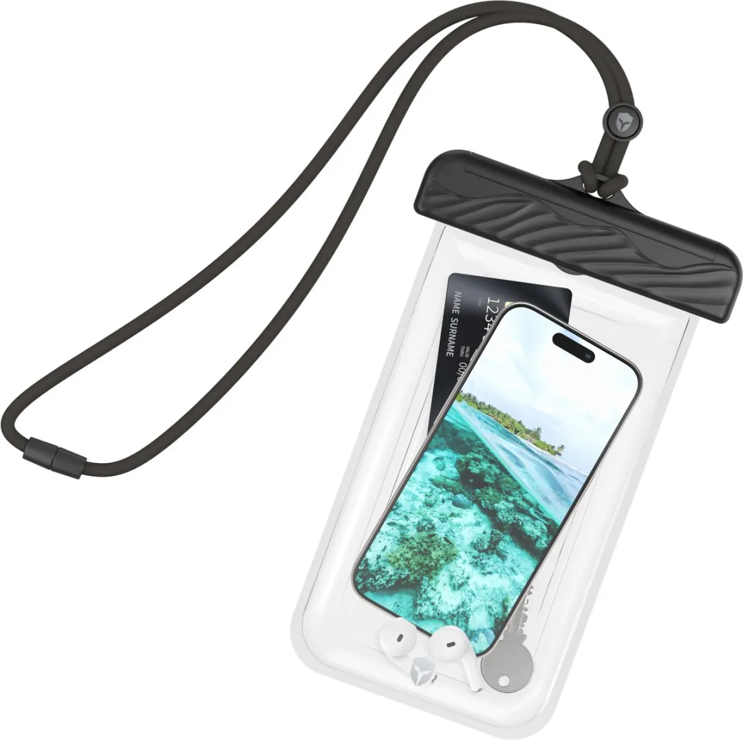 Bigben Force Case FCPOUCHWATFLOAT Waterdichte Telefoonhoes - Transparant