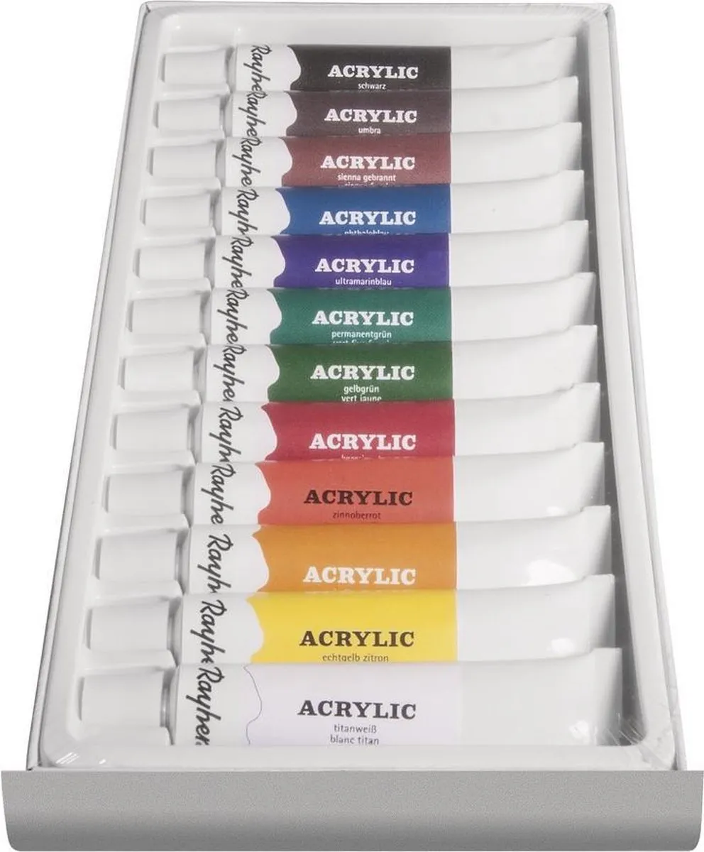Rayher Acrylverf Set 12 Kleuren 12ml