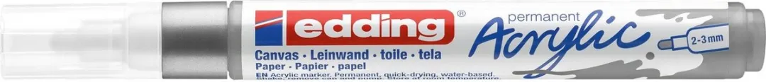 edding Acrylic Marker Medium Zilver