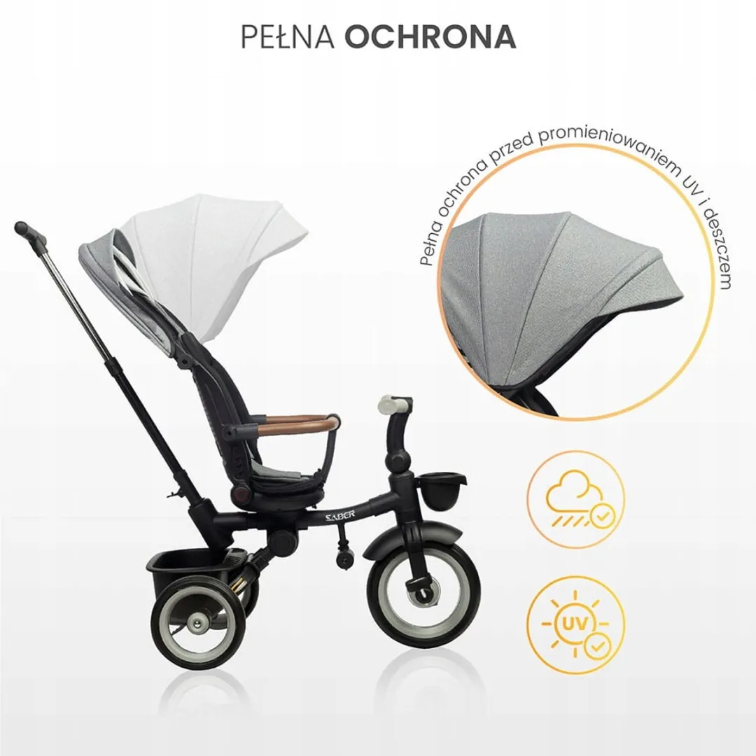 Toyz Saber Driewieler 3-in-1: Groeit Mee met Uw Kind