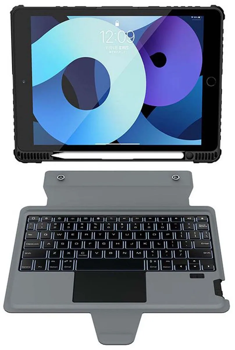 Nillkin Toetsenbord Bumper Hoes iPad Air/Pro 11 - Zwart