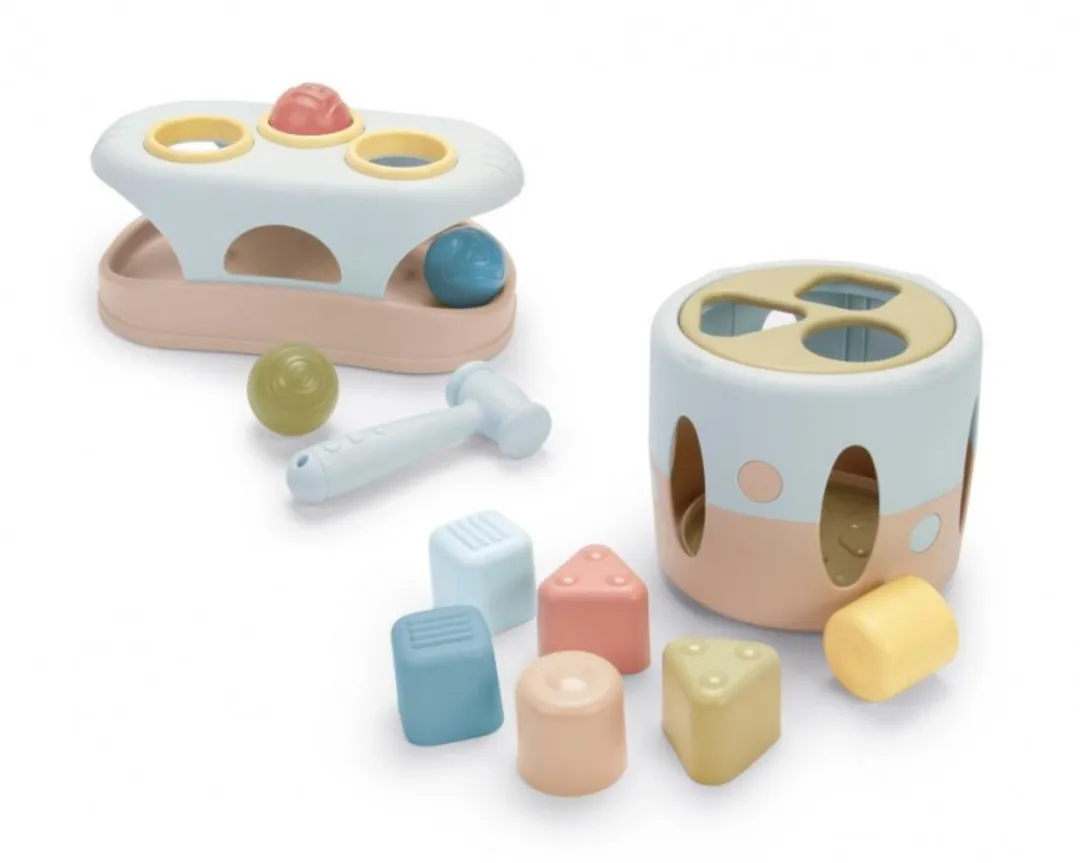 Dantoy Bio Speelgoed Tiny Pounding Bench - Multicolor