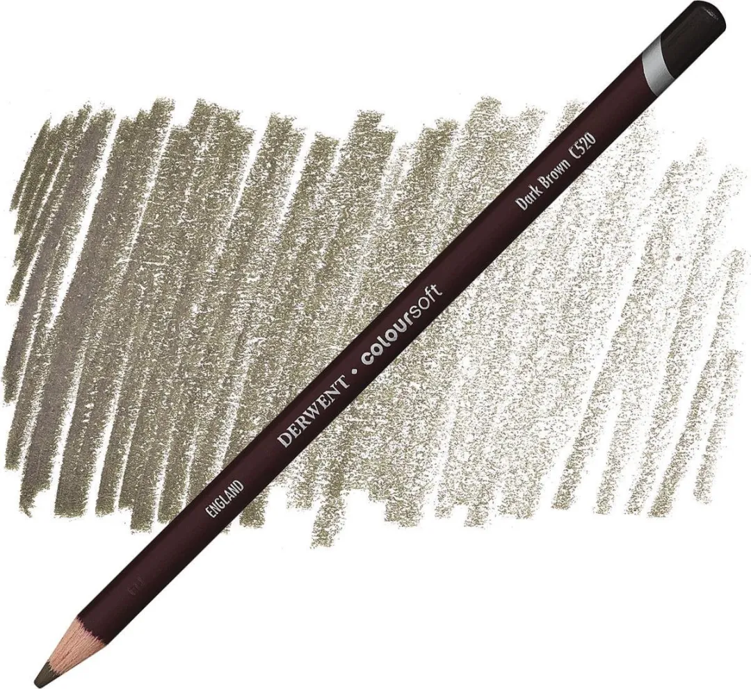 Derwent Coloursoft Potlood Dark Brown C520