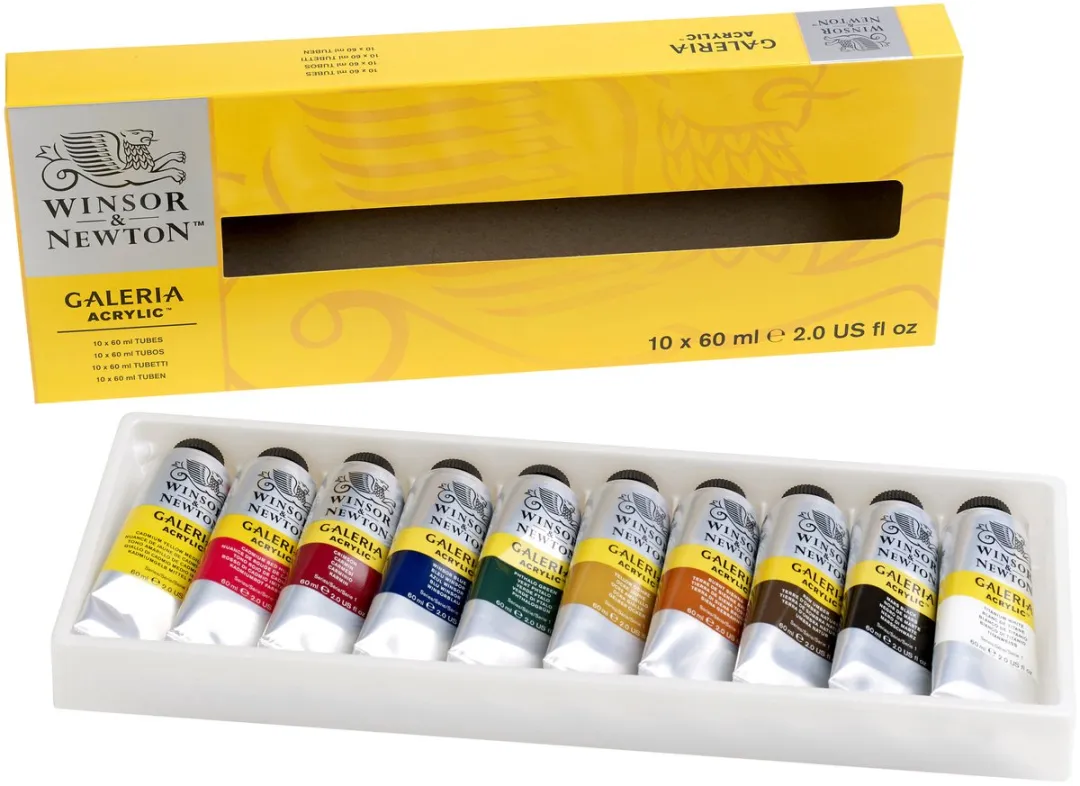 Winsor & Newton Galeria Acrylverf Set 10x60ml - 10 Kleuren