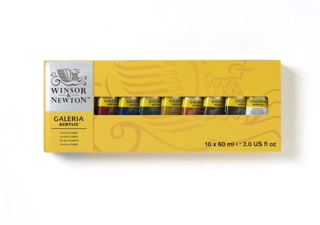 Winsor & Newton Galeria Acrylverf Set 10x60ml - 10 Kleuren