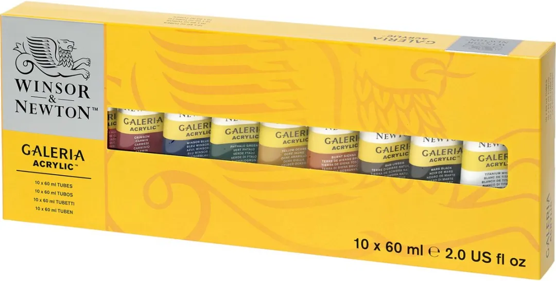 Winsor & Newton Galeria Acrylverf Set 10x60ml - 10 Kleuren