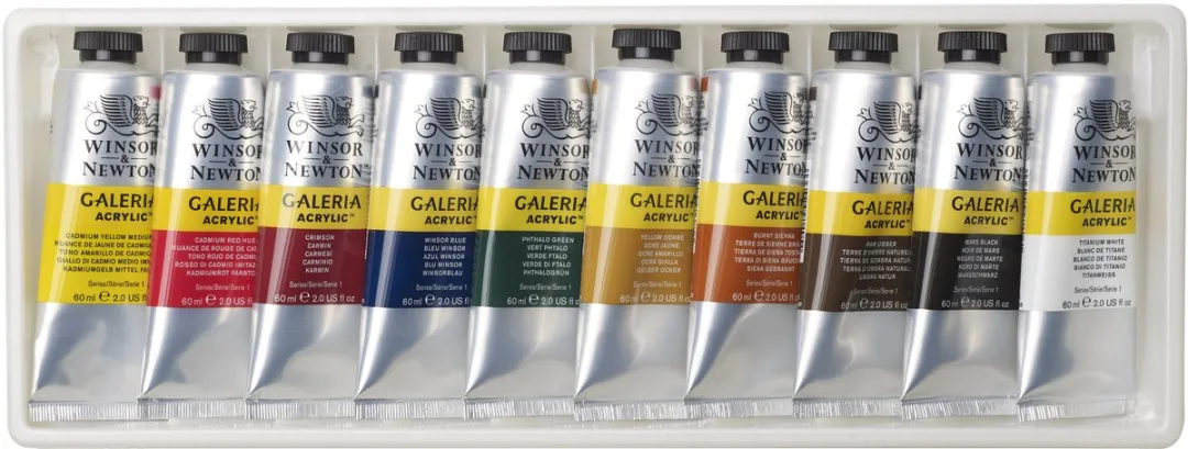 Winsor & Newton Galeria Acrylverf Set 10x60ml - 10 Kleuren
