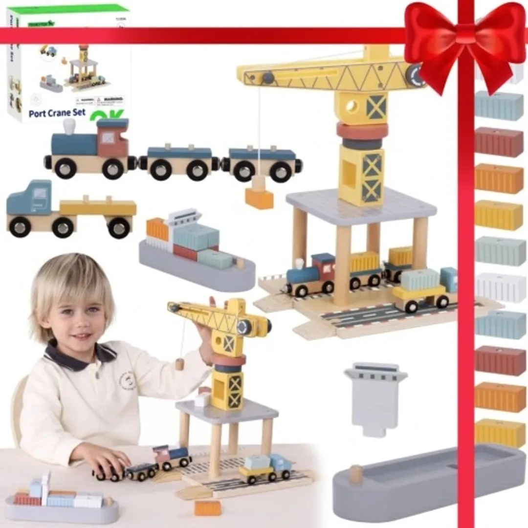Tooky Toy Magneetkraan Set XL TJ192A - 20-delig - Multicolor