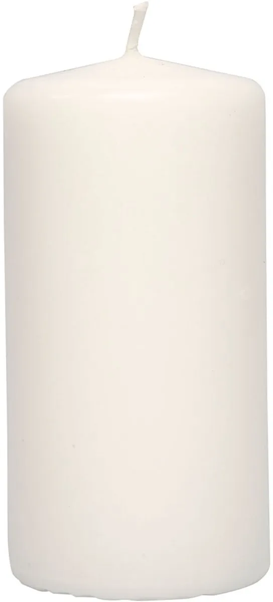 Creativ Company Kaars 10cm Wit - 6 Stuks