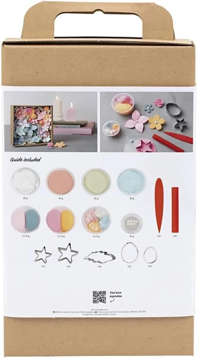 Creativ Company Hobbyset Boetseren Bloemen Pastelkleuren Multicolor