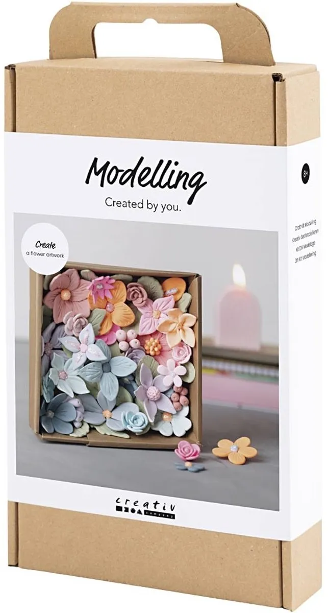 Creativ Company Hobbyset Boetseren Bloemen Pastelkleuren Multicolor
