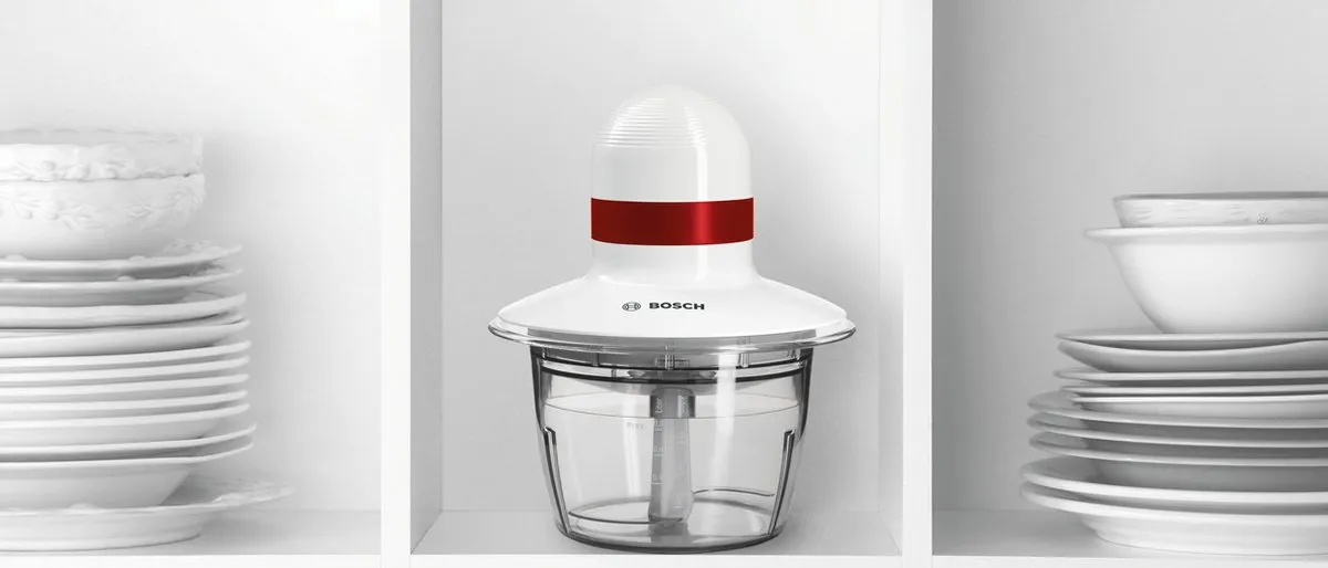 Bosch MMRP1000 Elektrische Hakmolen 400W - 0,8L - Rood