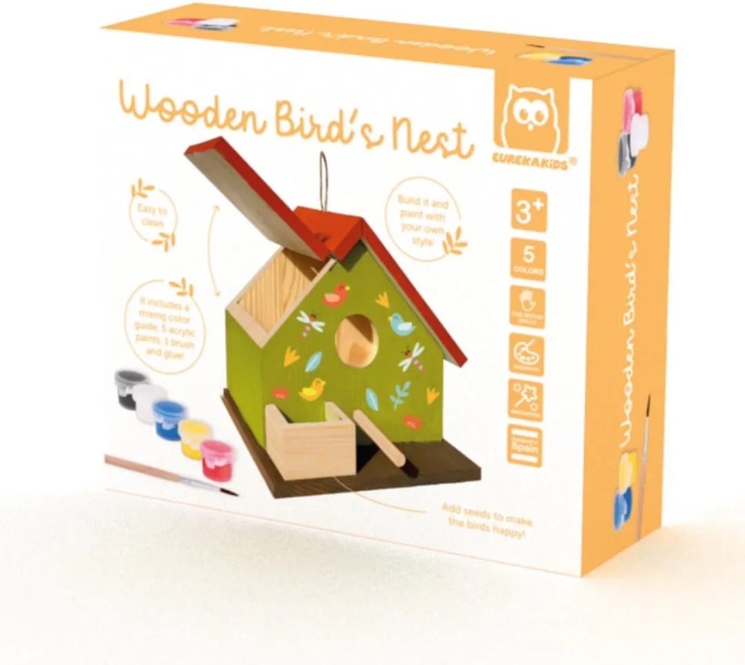 Eurekakids Houten Vogelhuisje Bouwpakket - Multi