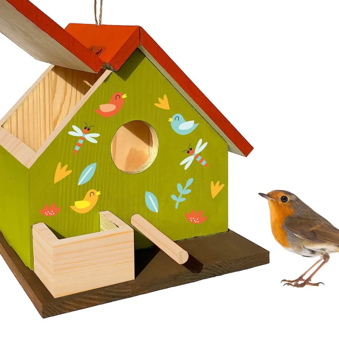 Eurekakids Houten Vogelhuisje Bouwpakket - Multi