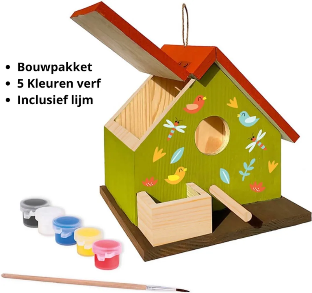 Eurekakids Houten Vogelhuisje Bouwpakket