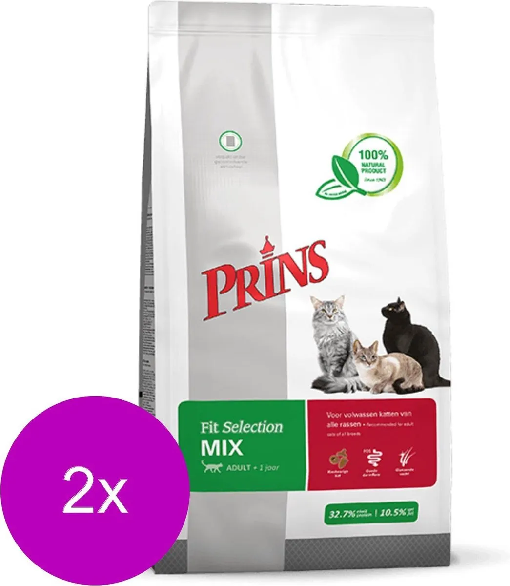 Prins Kattebrokjes Mix 2x10kg