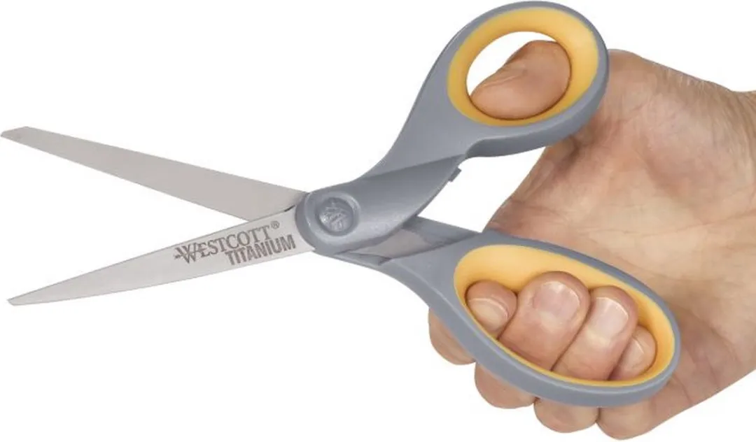 Westcott Scharenset 13/18cm Titanium - Zilver/Grijs/Geel