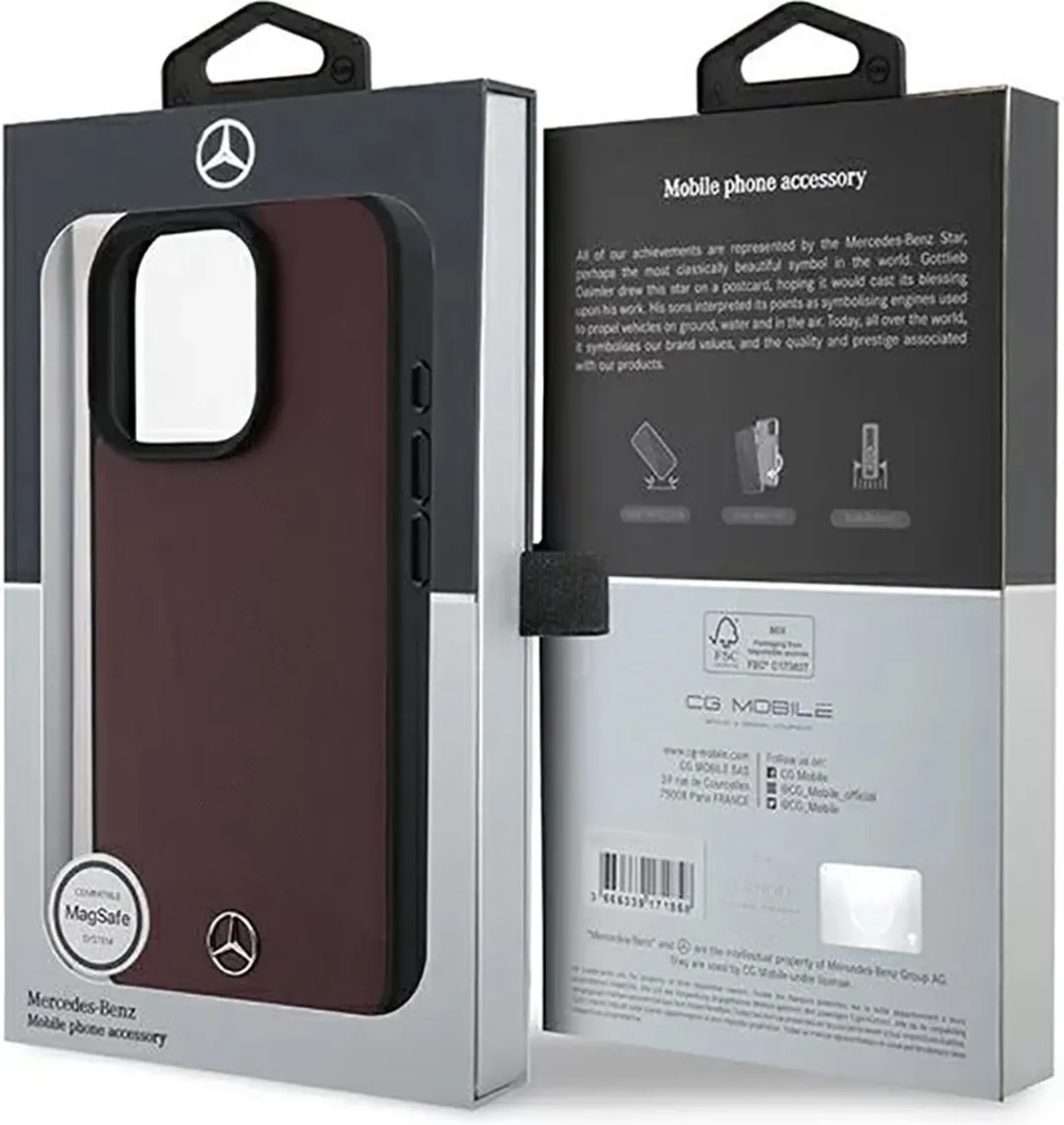 Mercedes-Benz Backcase Hoesje iPhone 16 Pro Max - Rood