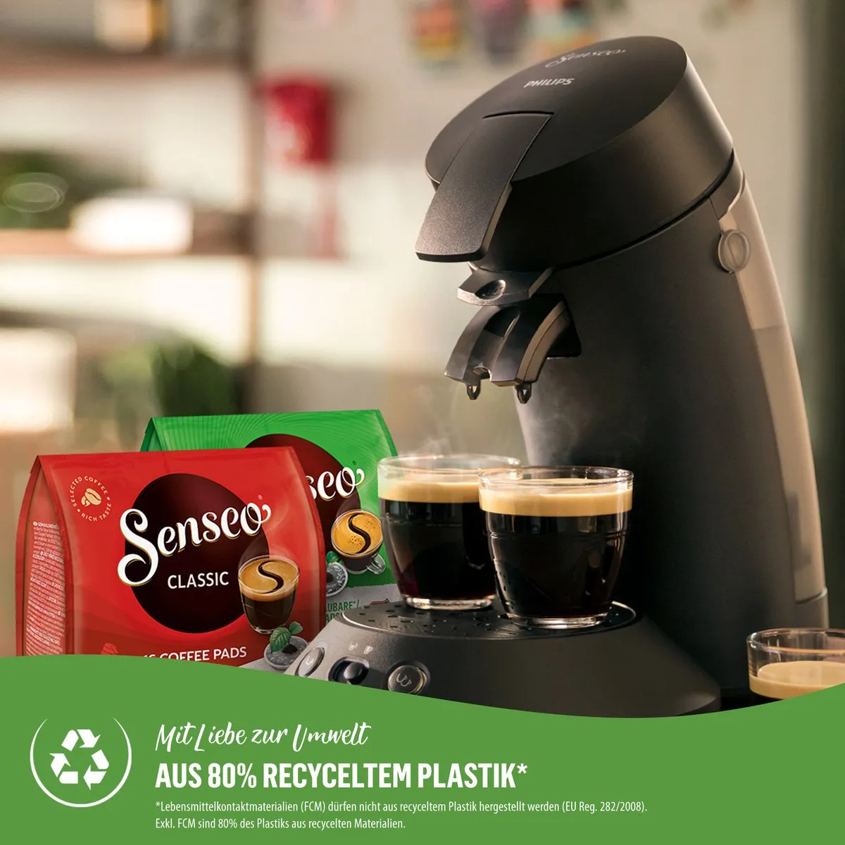 Philips Senseo Original Plus CSA210/22 Koffiepadmachine - Zwart